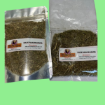 Two packets of dried herbs labeled in Indonesian.