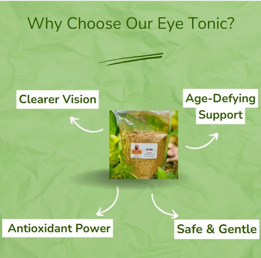 Eye tonic with clear vision, antioxidant power, age-defying support, and gentle care.