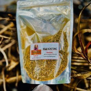 Packaged dried herbs labeled 'Maca Powder' on a natural background.