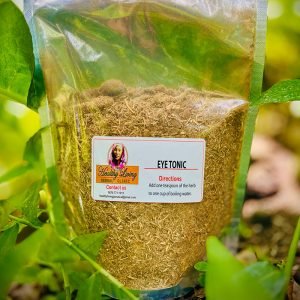 A package of pet food labeled 'PETZOK' hanging outdoors.