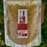 A package of African Morogo dried leafy greens with a colorful label.