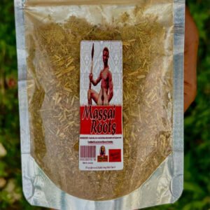 A package of African Morogo dried leafy greens with a colorful label.